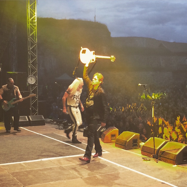 Photo by Jed of Twisted Sisters headlining in Norway.