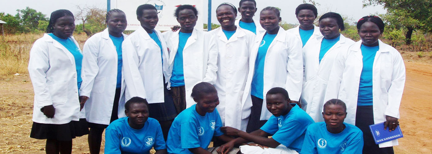 A group of Kajo Keji Health Training Institute students