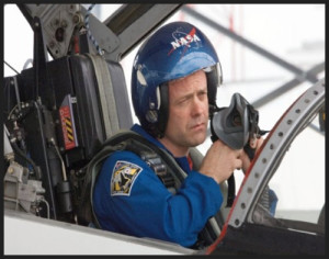 Ron in the cockpit of NASA T-38 Supersonic Jet Trainer