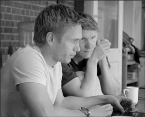 Financial Architect Lorne Noble works with 2014 Unreasonable fellow Roman Sebekin, founder of Plastica (converting plastic waste into construction materials in Russia) on his financial model.