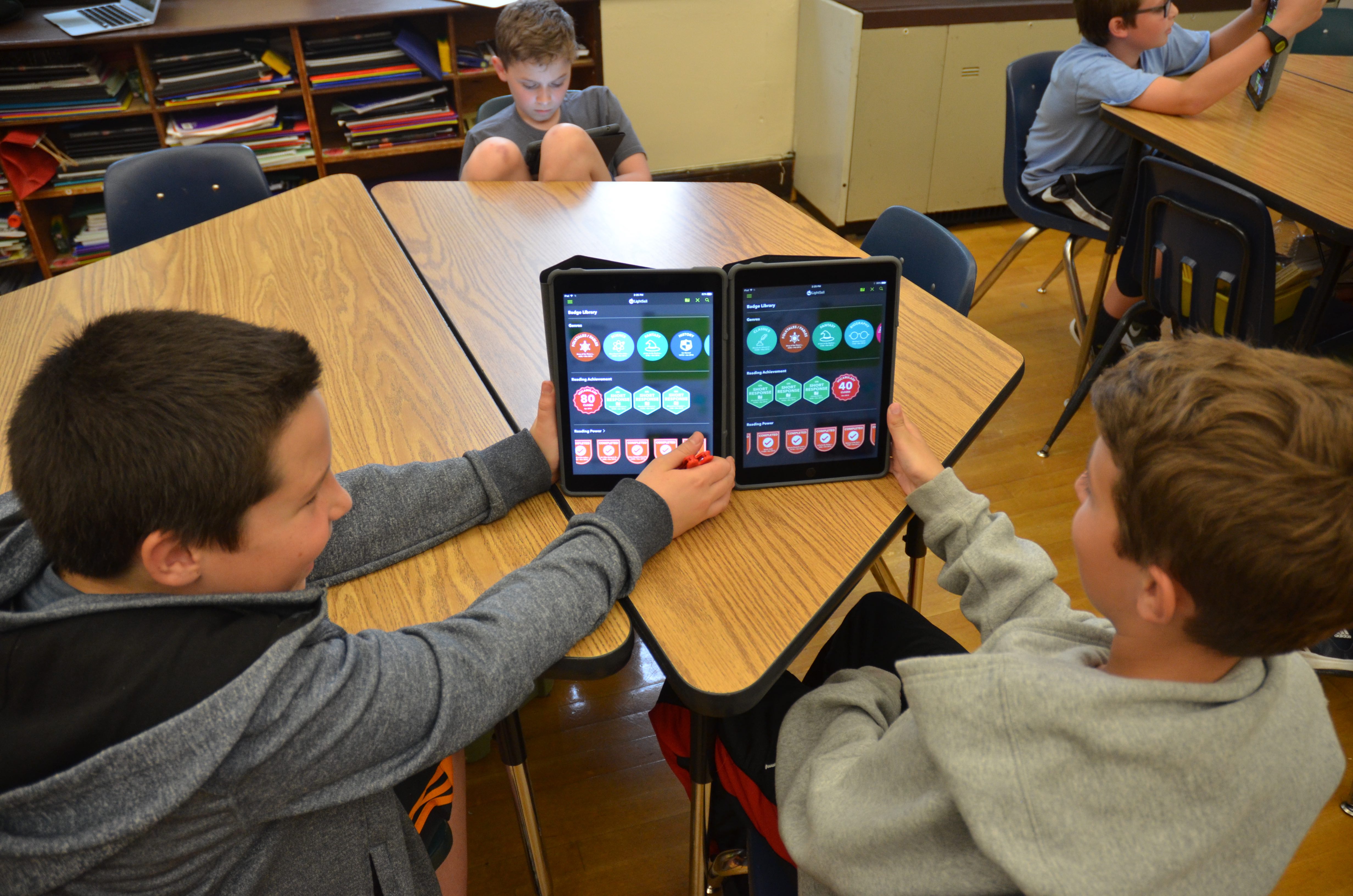 Students from a school in Naussau County, New York, using Lightsail. Photo from Lightsail.